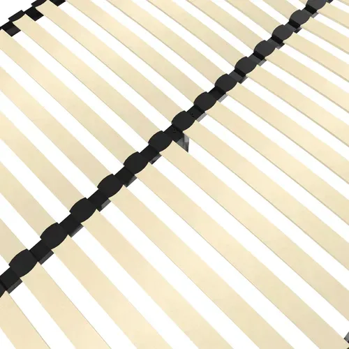 Cadre à Lattes 160x200cm, 2x20 Lattes, Lit Avec Sommier à Lattes