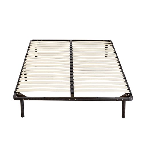 Sommier Cadre à Lattes 140x190cm Sommier à Lattes Sur Pieds , 9 Pieds Inclus