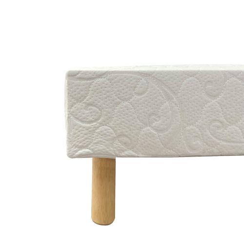 Sommier à Lattes 140 X 190 Cm, 9 Pieds, 2 X 14 Lattes, Gris