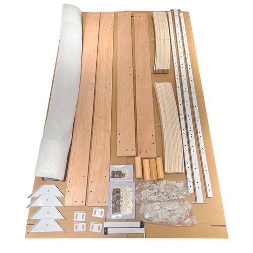 Sommier à Lattes 160x200 Cm, 9 Pieds, 2x14 Lattes