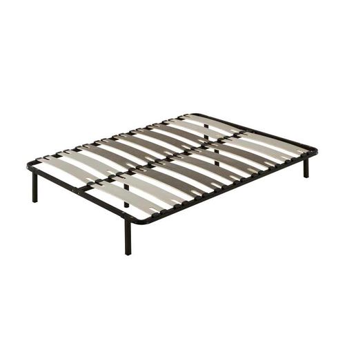 Sommier à Lattes Robuste 140x190 PROMO MATELAS - 20 Lattes, Bleu Nuit