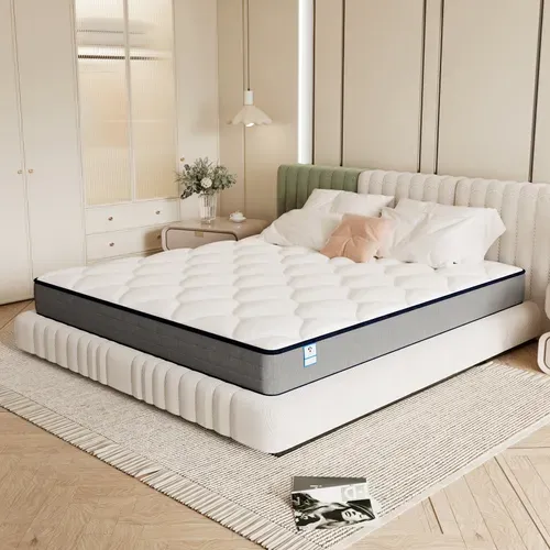 Matelas Ressorts 140x190 Épaisseur 20 Cm, Confort, 7 Zones