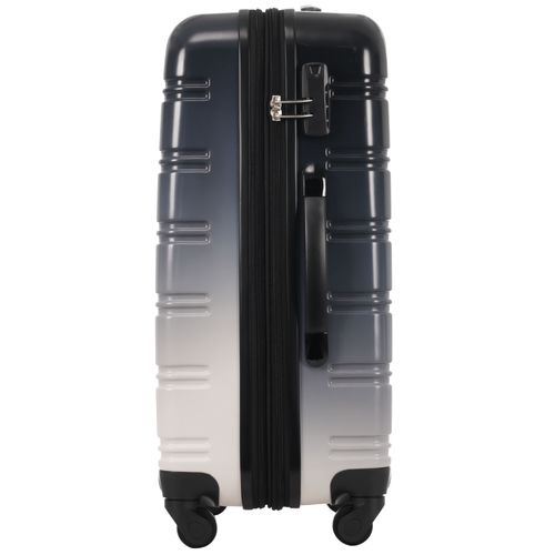 Valise Rigide Cabine 4 Roues Silencieuses, Abs, Cadenas à Code, Noir-gris Dégradé, L 24"