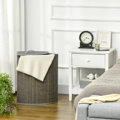 Caroeas Panier à Linge 55L avec Roulettes, Pliable et Étroit, Grande Capacité, Bac de Rangement sur Roues pour Petit Espace,Bleu clair