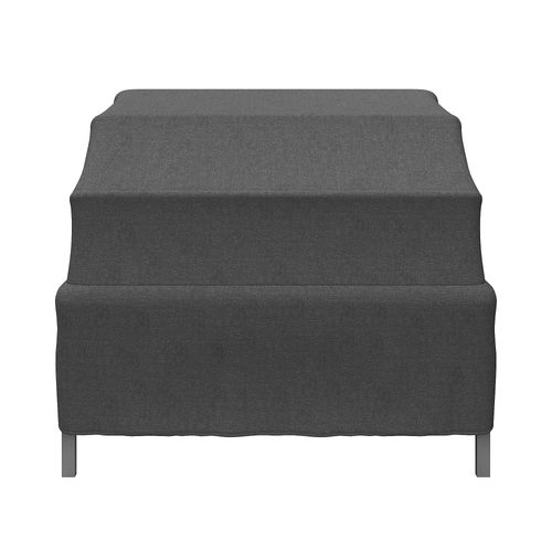 Chaise Longue 2-4 Places Avec Canapé Convertible Et Toit Pliant, Extérieur/intérieur