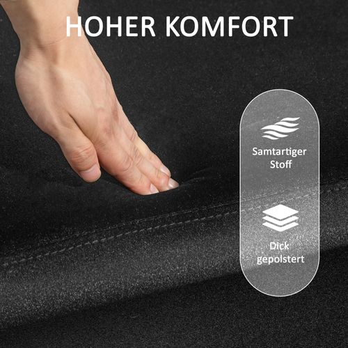 Banc Coffre En Tissu Avec Rangement Et Pieds Métal 100 Cm - Noir