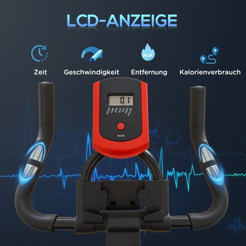 Vélo D’appartement Indoor Trainer Avec Siège Réglable Et écran LCD