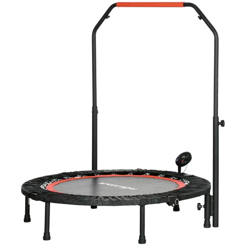 Mini Trampoline De Fitness 102 Cm Avec Poignée Réglable Et écran LCD