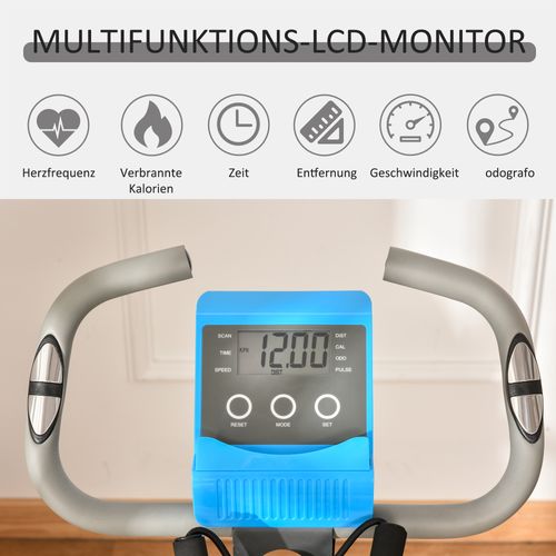 Vélo X-bike 2-en-1 Pliable Avec LCD Et Résistance Magnétique 8 Niveaux