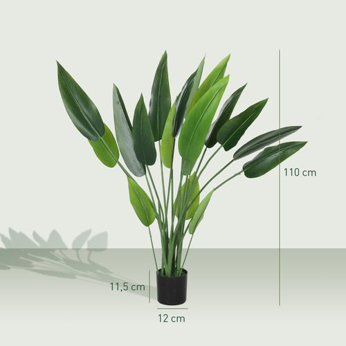 Plante Artificielle Oiseau De Paradis 110 Cm Avec Pot Décoratif