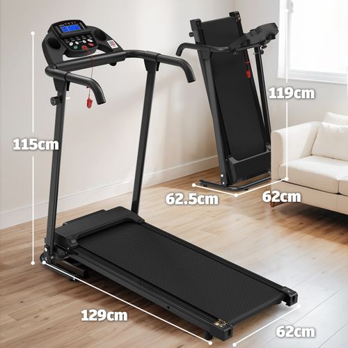 Tapis De Course 2-en-1 Pliable Avec App, 12 Km/h, 120 Kg, Amorti