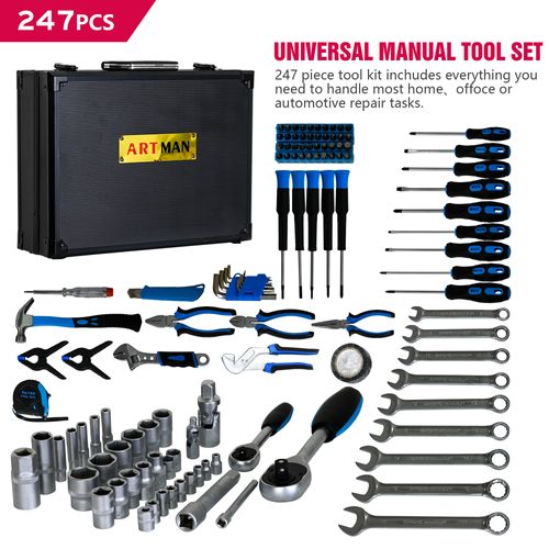 Coffret à Outils 247 Pièces Pour Entretien Maison Et Projets Diy