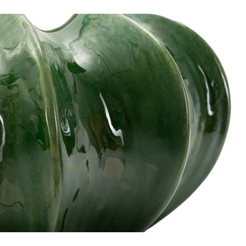 Cache-pot Cactus En Céramique Vert Brillant D.31x16 Cm Décoratif