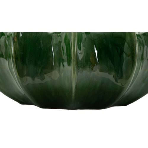 Cache-pot Cactus En Céramique Vert Brillant D.31x16 Cm Décoratif
