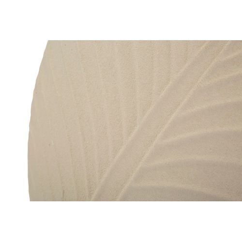Vase Rond Design Dune En Fer D.41,5x14 Cm Couleur Crème Moderne