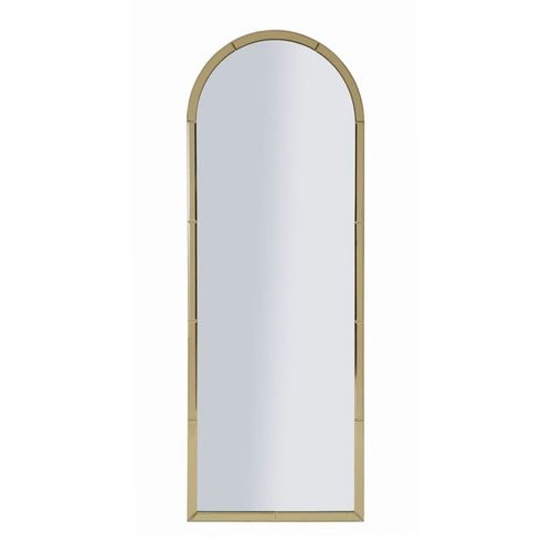 Miroir Mural Doré Rectangulaire 55x150 Cm Avec Cadre Raffiné Et Design Moderne