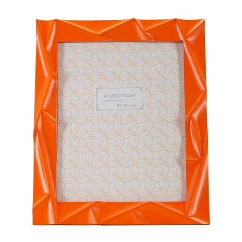 Cadre Photo Rectangulaire Moderne En Résine Orange 25,8x2x31 Cm