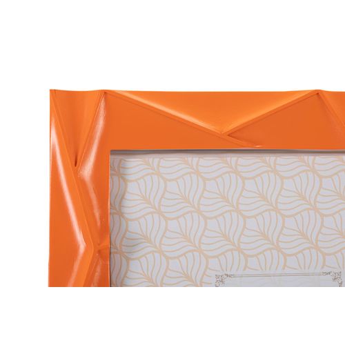 Cadre Photo Rectangulaire Moderne En Résine Orange 25,8x2x31 Cm