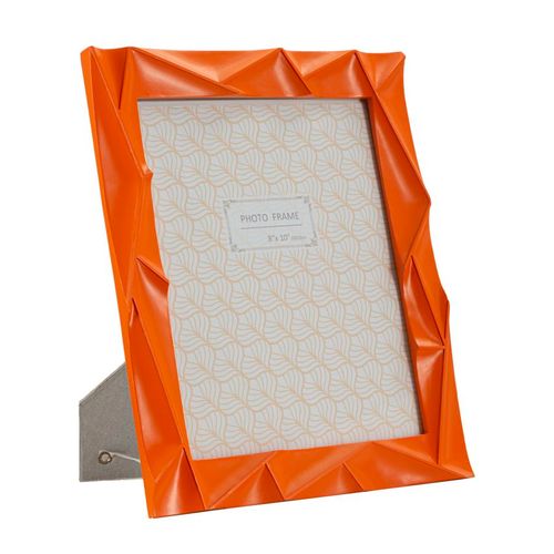 Cadre Photo Rectangulaire Moderne En Résine Orange 25,8x2x31 Cm