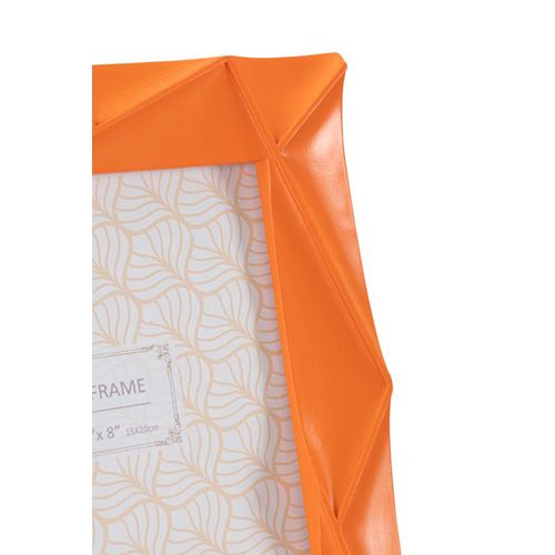 Cadre Photo Moderne En Résine Orange Rectangulaire 20,8x2x26 Cm