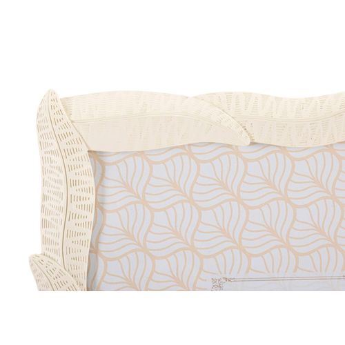 Cadre Photo Crème En Résine Motif Feuilles Entrelacées 25x30 Cm Format 20x25 Cm