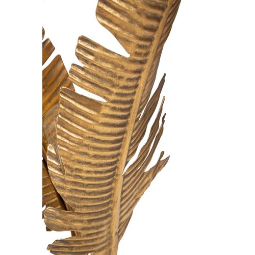 Lampe à poser en feuilles de palmier à franges pieds en bois