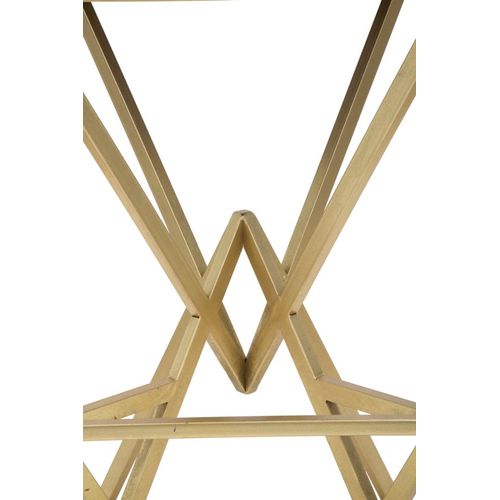 Tabouret De Bar 40x40x75 Cm Métal Doré Et Tissu Style Art Déco Luxe