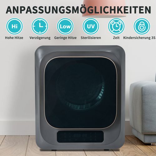 Sèche-linge à Évacuation 3 kg Avec Filtration Multiple Et 6 Programmes