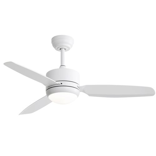 Ventilateur Plafond 46" Moderne, Lumière, 3 Pales Abs, Moteur Dc 6 Vitesses, Silencieux.