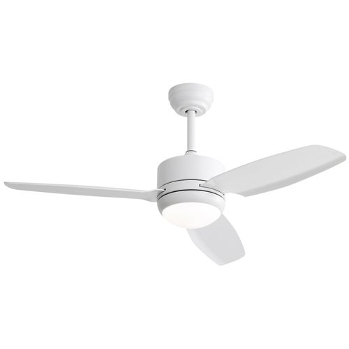 Ventilateur Plafond 46" Moderne, Lumière, 3 Pales Abs, Moteur Dc 6 Vitesses, Silencieux.
