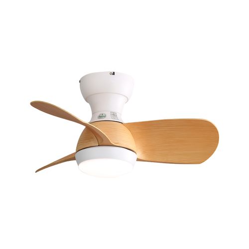 Ventilateur Plafond LED 23", 3 Pales Abs, Lumière Dimmable, Télécommande, Moteur Dc Silencieux