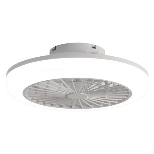 Ventilateur Plafond 18" Encastré Silencieux, Sans Pales, Lumière LED, Télécommande Chambre Cuisine.