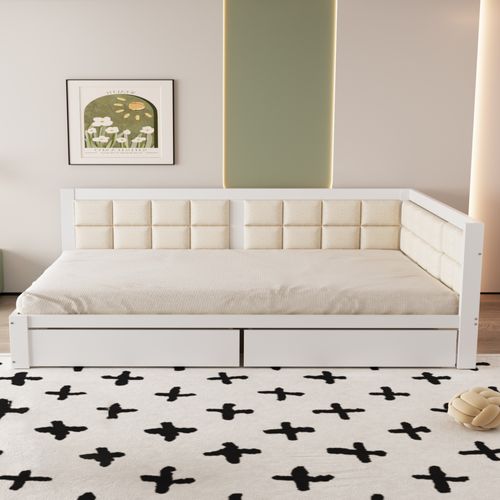 Couvre-Lit Multifonction 230x280 Cm - Housse De Canapé Ou Couette D'Été - Coton Et Polyester - Gris Géométrique