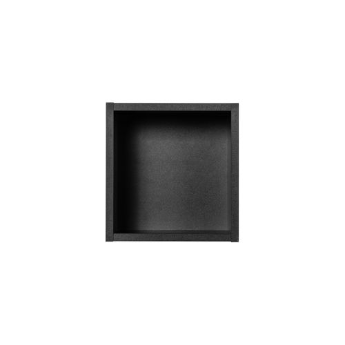 Meuble Mural Qubik 22 cm Noir Mat – 1 Porte