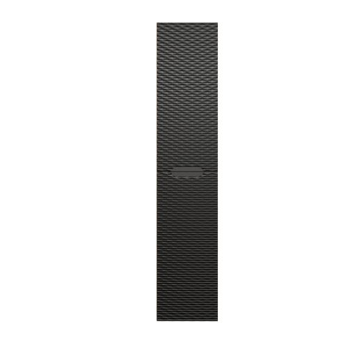Colonne, Meuble Haut 2 Portes Noir Mat Et Chêne Huilé – Rangement Pratique Et Élégant