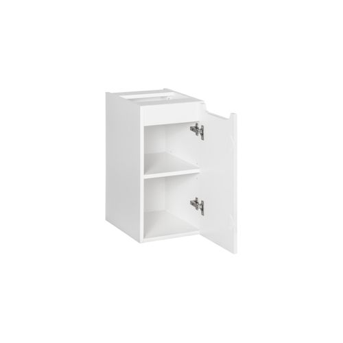 Meuble De Salle De Bain 30 Cm 1 Porte Blanc Mat, Rangement Pratique Et Design