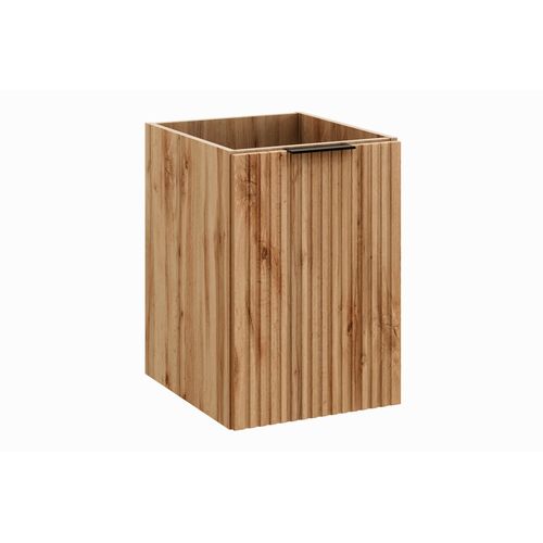 Meuble De Salle De Bain 40 Cm Avec Panier à Linge Wotan Oak