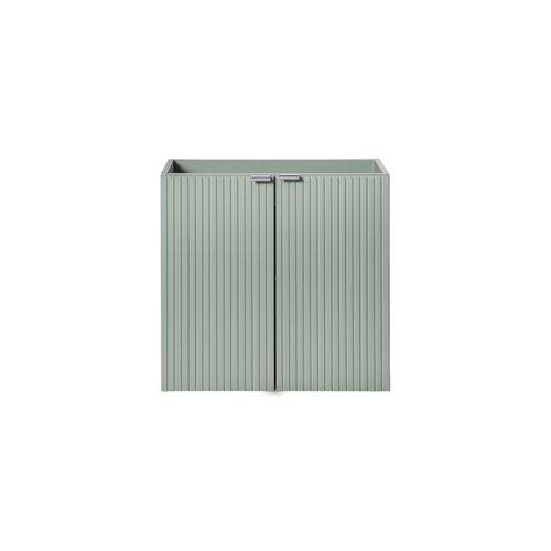 Meuble Sous Lavabo 60 cm 2 Portes Vert Reed – Design Moderne Et Fonctionnel