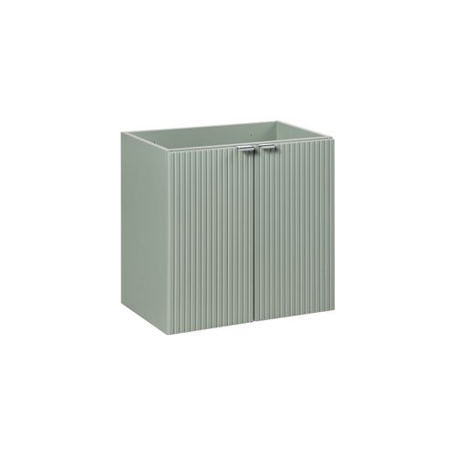 Meuble Sous Lavabo 60 cm 2 Portes Vert Reed – Design Moderne Et Fonctionnel