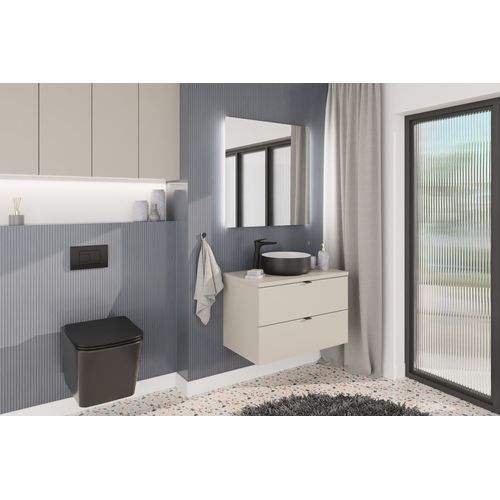 Plan Vasque 80 Cm Dalia Cashmere – élégance Durable Pour Salle De Bain Moderne