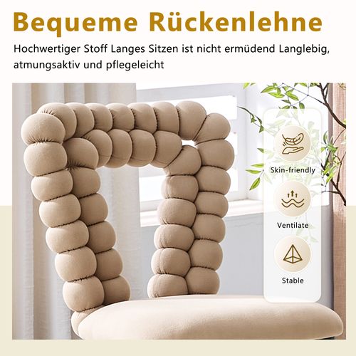 Lot De 2 Chaises Camel En Velours, Dossier Triangle, Pieds Métal Dorés