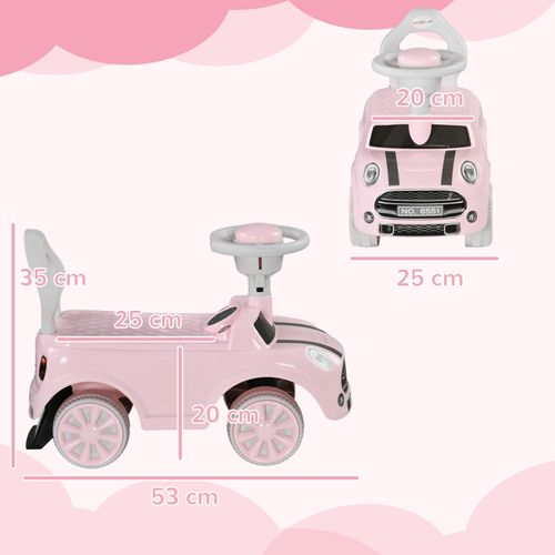 Voiture à Pousser Pour Enfants 1,5-3 Ans Avec Siège Antidérapant Et Klaxon