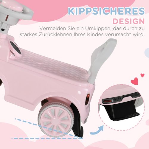 Voiture à Pousser Pour Enfants 1,5-3 Ans Avec Siège Antidérapant Et Klaxon