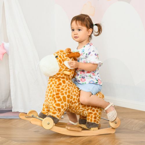 Cheval à bascule en forme de girafe avec musique de berceuse | ATAA Cheval à bascule en forme de girafe avec musique de berceuse | ATAA