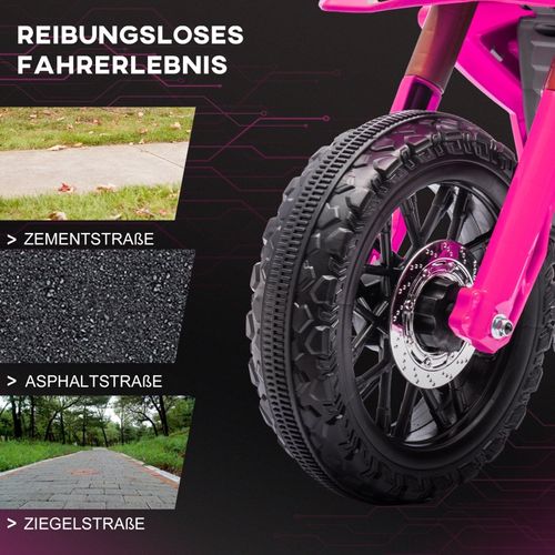 Moto électrique Enfant 12v Avec Stabilisateurs, Klaxon Et Sons Réalistes