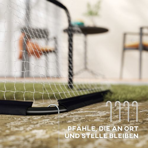 Lot De 2 Cages De Football Pliables Avec Cadre En Métal Pour Jardin Et Loisirs Extérieurs