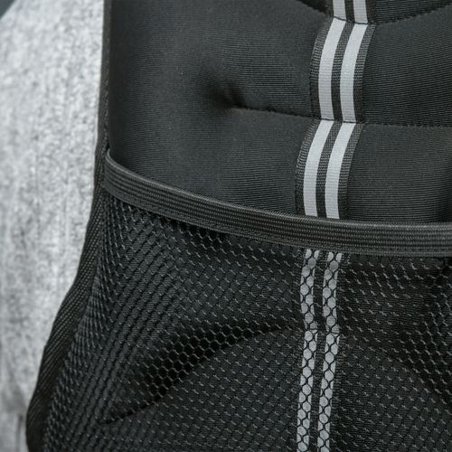 Gilet Lesté 10 Kg Réglable Pour Musculation, Oxford Et Sable Métallique, Noir