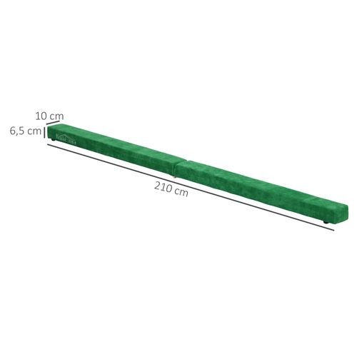 Poutre D’équilibre Pliable En Bois Vert Avec Revêtement Antidérapant Pour Gymnastique