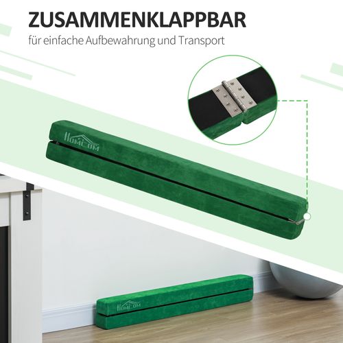 Poutre D’équilibre Pliable En Bois Vert Avec Revêtement Antidérapant Pour Gymnastique