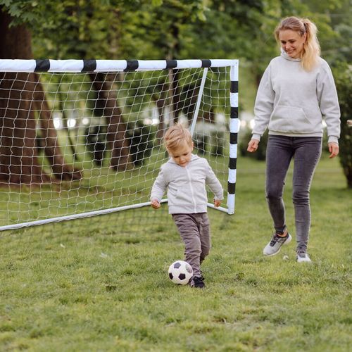 But De Football Pour Enfants 305x201cm, Portable Avec Filet, Idéal Jardin Et Parc